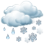 Mezcla de nieve y lluvia